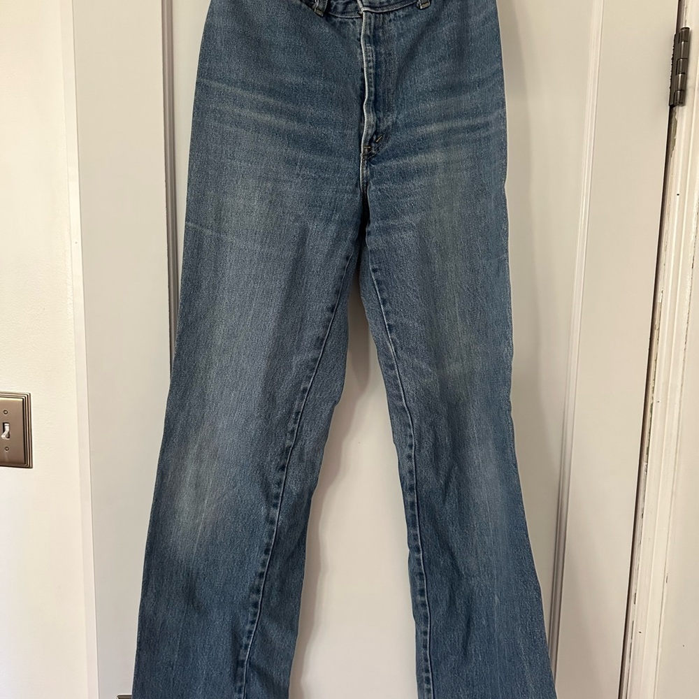 h.i.s Vintage 70s Blue Women's High Rise Bootcut Jeans